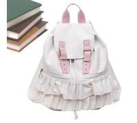 Sac à dos pour filles - Motif à pois - Léger - Grande capacité de rangement | Sac à dos de voyage tendance pour femmes, adolescentes, étudiants, études, voyages, trajets en plein air