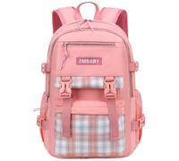 Sac à Dos pour Filles, Sac à Dos d'école idéal pour Les Filles du Primaire à l'adolescence, Cartable Kawaii Mignon Grande capacité (Orange,Taille Unique)