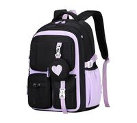 Sac à dos pour filles - sac de livre spacieux, système d'organisation efficace | Bookbag des adolescents pour le collège, pour avion élémentaire du milieu du milieu collège primaire adolescent