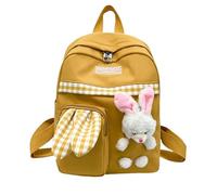 Sac à dos pour garçons et filles de maternelle, grande capacité, sac d'école, petit sac à dos en toile, sac de voyage pour enfants avec nom, jaune, 40, Sac à dos polochon