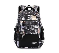 Sac à dos pour garçons pour enfants, sac d'école primaire, sac à livres, sac à dos de voyage pour garçons, A002 - Alphabet noir + orange, Medium