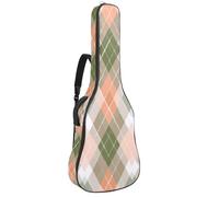Sac à dos pour guitare acoustique - Rembourrage de 1 cm d'épaisseur - Tissu Oxford imperméable - Pour guitare classique - Basse électrique de 101,6 à 106,7 cm - Élégante libellule dorée - Avec ligne