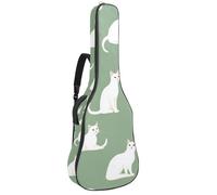 Sac à dos pour guitare acoustique - Rembourrage de 1 cm d'épaisseur - Tissu Oxford imperméable - Pour guitare classique - Basse électrique de 101,6 à 106,7 cm - Élégante libellule dorée - Avec ligne