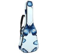 Sac à dos pour guitare acoustique - Rembourrage de 1 cm d'épaisseur - Tissu Oxford imperméable - Pour guitare classique basse électrique de 101,6 à 106,7 cm - Belles fleurs sauvages, herbes et herbes