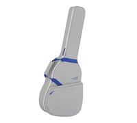 Sac à dos pour guitare basse en tissu Oxford avec poignée latérale et sangles, Gris/bleu, 42x110cm