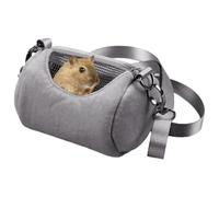 Sac à dos pour hamster - Peluche avec fenêtre en maille - Cage de voyage respirante pour furet, hérisson, lézard - Valise sûre et confortable pour les promenades et le transport à la maison