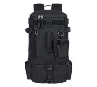 Sac à dos pour la pêche | Sac de pêche extérieur avec supports de canne | Sac à bandoulière pour matériel de pêche, grand rangement pour le camping et la randonnée, Noir , Reportez-vous à la