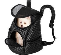 Sac à dos pour le transport d'animaux, sac de transport, sac à dos pour chats, boîte pour chats, sac pour chiens, laisse pour chiens ou chats, noir, taille 1 : 32x31x24 cm