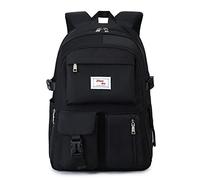Sac à dos pour les filles de grande capacité packs de jour de daypacks résistants à la respirabilité du sac de lecture de voyage BATCKS Book pour filles, A-Black, L, Classic