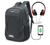 Sac à Dos pour Ordinateur 15 pouces WAYTEX 71054 - Serrure Antivol Port USB et Passant Câble Ecouteurs