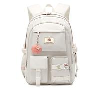 Sac à dos pour ordinateur portable 15,6" - Sac d'école - Sac à dos antivol - Grand sac à dos pour voyage, adolescentes, filles, femmes, étudiants