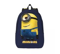 Sac à dos pour ordinateur portable à compartiments multiples Minions Moi, moche et méchant Minions, ideal pour les hommes, les femmes et les enfants, ideal pour la randonnée Noir
