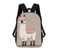 Sac à dos pour ordinateur portable avec poche, grand sac réglable de 43,2 cm, imperméable, sans drame, lama, sac à dos d'ordinateur pour le travail, respirant, sac à dos extensible pour homme et femme
