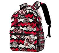 Sac à dos pour ordinateur portable d'affaires Sac à dos de sports de plein air Sugar Skull School Sac à bandoulière pour homme femme, sac à dos de voyage unique résistant à la déchirure pour ordinateu