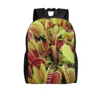 Sac à dos pour ordinateur portable de 15 pouces, sac à dos décontracté, sac à bandoulière mignon sac d'école, Plante carnivore, One Size, Décontracté