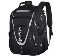 Sac à dos pour ordinateur portable de 18,4 pouces pour homme, 55 à 60 l, sac à dos extra large pour ordinateur portable de jeu avec port de charge USB, poche antivol RFID approuvée par la TSA,
