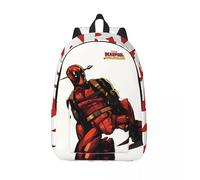 Sac à dos pour ordinateur portable Deadpool Marvel Deadpool et Wolverine Film etudiants Léger Camping Cadeau Fermeture Éclair Sac à dos Noir