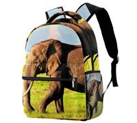 Sac À Dos Pour Ordinateur Portable Éléphant D'afrique Sac À Dos De Voyage Sacs D'école Pour Hommes Femmes 29.4x20x40cm