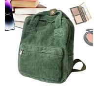 Sac À Dos Pour Ordinateur Portable En Velours Côtelé - Pack De Voyage Avec Poignée, Ssac Étudiant Décontracté | ac D'organisateur De Transport De L'épaule Esthétique, Pack De Grande Capacité Avec Une