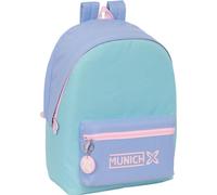 Sac à dos pour ordinateur portable et tablette avec port USB Munich Mellow Bleu Rose Celeste