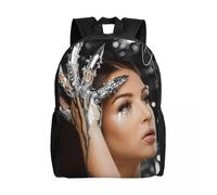 Sac à dos pour ordinateur portable Eva Queen pour homme et femme, cartable basique pour écoliers, étudiants, chanteurs français, sacs de musique Noir