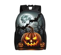 Sac à dos pour ordinateur portable homme Moon Bat Pumpkin Voyage Daypack