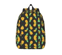 Sac à dos pour ordinateur portable imprimé ananas Sac à dos de voyage Sac à dos de travail Sac à dos d'école Sac à dos pour homme et femme Toile légère Casual Sac à dos Business College Daypack