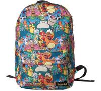 Sac à dos pour ordinateur portable - Pokémon - All Over Print - Bleu - Adulte - Synthétique - Dos