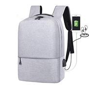 Sac à Dos pour Ordinateur Portable Sac à Dos de Voyage Anti-vol pour Hommes Adolescent Sac D'école, Impression Mate,Gray