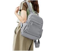 Sac à dos pour ordinateur portable, Sac à dos d'école multicolore for filles et femmes, idéal for les voyages, le travail et l'université(Grey)
