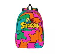 Sac à dos pour ordinateur portable, style lycée, compartiments multiples, pour homme et enfant, ideal pour un anniversaire Noir