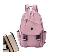 Sac à dos pour petites femmes, sac à dos pour femmes, élégant Daypack d'université, Spack d'une journée aléatoire de grande capacité, sac d'école compact imperméable pour étudiant de travail, rose