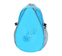 Sac à dos pour raquette de tennis - Fermeture à glissière renforcée, panneau en maille respirante, section d'équipement spacieuse, support dorsal rembourré, construction de transport polyvalente |