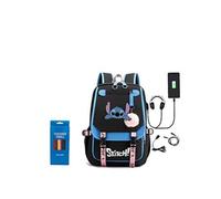 Sac à Dos pour stitch avec 12 stylos de couleur 46x29x16 cm #06