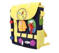 Sac à Dos pour Tout-petit, Sac à Dos Sensoriel d'activité D'apprentissage éducatif avec des Poches Instantanées et une Poignée Pratiques pour les Enfants de 1 à 3 Ans