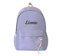 Sac à dos pour tout-petits à faire soi-même avec nom, sac à dos personnalisé pour enfants pour garçons et filles, petit sac mignon personnalisé, cartable pour enfants pour l'école (Purple, One Size)