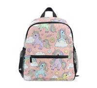 Sac à dos pour tout-petits filles garçons, mignon licorne arc-en-ciel sac d'école pour enfants, Arcs-en-ciel licorne mignon, Small, Sacs à dos cool imprimé football