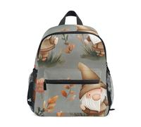 Sac à dos pour tout-petits garçons et filles, petit sac à dos de maternelle avec étiquette nominative, Champignon nain d'automne, 6-8 Years, Sacs à dos mignons