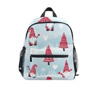 Sac à dos pour tout-petits garçons et filles, sac à dos de voyage avec étiquette nominative, 3 à 8 ans, Nains mignons rouges, Small, Sacs à dos mignons