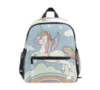 Sac à dos pour tout-petits garçons et filles, sac à dos mignon licorne arc-en-ciel pour petit enfant, Adorable licorne arc-en-ciel, Small, Sacs à dos cool imprimé football
