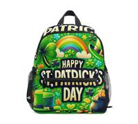 Sac à dos pour tout-petits garçons et filles, sac à dos Saint Patrick vert pour petit enfant, Vert Saint-Patrick, Medium, Sacs à dos cool imprimé football