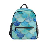 Sac à dos pour tout-petits garçons et filles, sac d'école bleu sarcelle aquarelle pour enfants, Aquarelle bleu sarcelle, Small, Sacs à dos cool imprimé football