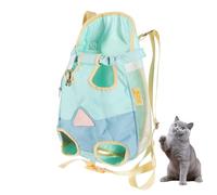 Sac à dos pour transport de chien - Sac à dos portable pour animal de compagnie avec sac à dos portable pour animaux de compagnie avec maille respirante | Sac à dos ventilé et pliable pour animaux de