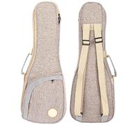 Sac à Dos pour ukulélé, Sac pour ukulélé Pratique, Conception d'oreiller de Cou, Matériau en Coton et Lin Doux et Moelleux Réglable avec Pendentif pour Magasin de Musique (Type Universel 21/23 (26