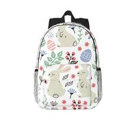 Sac à dos pratique avec imprimé fleurs, lapins, oiseaux, voyage, école, travail, randonnée, gym, pour garçons et filles, adultes