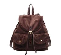 Sac à dos pratique en cuir, grande capacité, sac d'école, sac à dos décontracté, adapté pour les courtes excursions, le bureau et les activités quotidiennes, sac à dos d'école, marron