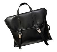 Sac à dos pratique et léger en polyuréthane pour femme pour les trajets quotidiens ou les voyages, Noir/blanc, Bohème