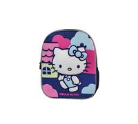 Sac à dos préscolaire Hello Kitty 3D - Intérieur entièrement doublé et personnalisé - Bretelles réglables pour un confort tout au long de la journée - Personnage 3D - 30 x 24 x 8 cm, multicolore, M
