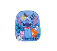 Sac à dos préscolaire Stitch Tropical - Bretelles réglables pour un confort tout au long de la journée - Intérieur entièrement doublé et personnalisé - Dos rembourré - 30 x 24 x 8 cm, multicolore, M