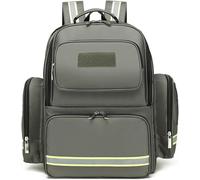 Sac à Dos Professionnel de Premiers Secours Vide, sac à dos de survie en cas de traumatisme pour la randonnée en plein air, le voyage, le camping et la garde d'enfants.(Green)